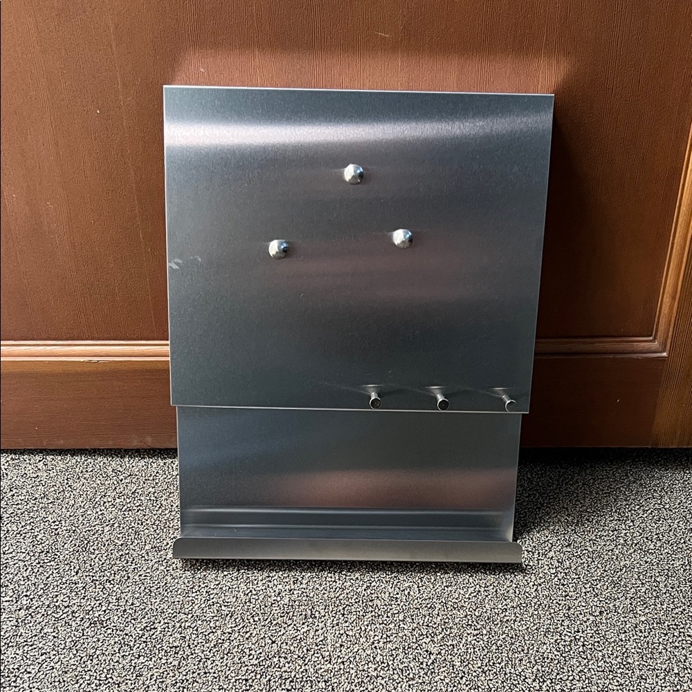 Modern Stainless Steel Entry Organizer for Keys, Notes, Mail